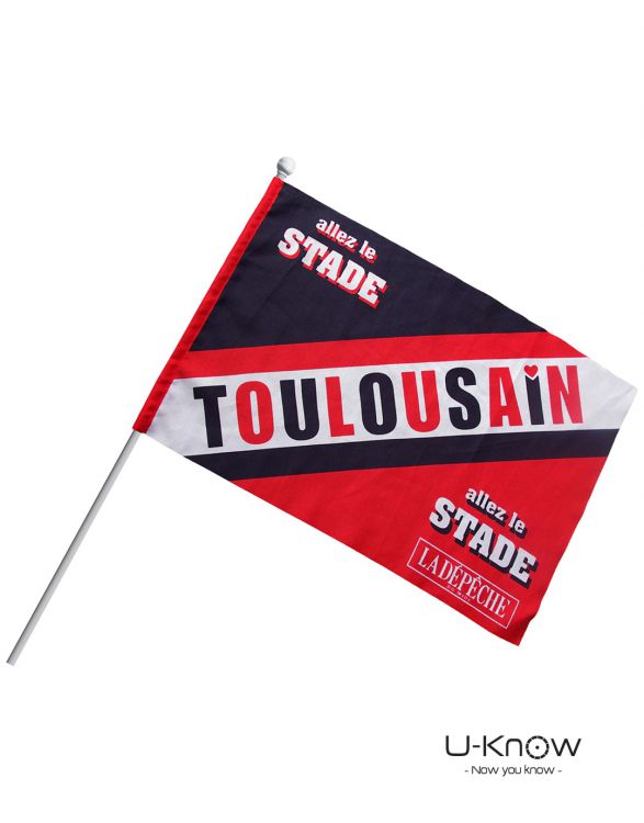 DS 62   DRAPEAU DE SUPPORTER 44 x 30 cm